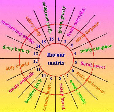 Flavour wheel